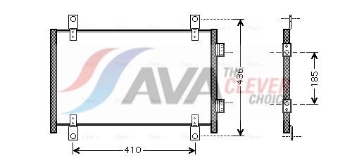 Радіатор кондиціонера AVA QUALITY COOLING FTA5302 - zapix