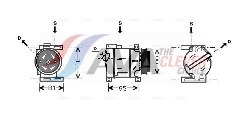 Компресор кондиціонера AVA QUALITY COOLING FTAK090 - zapix