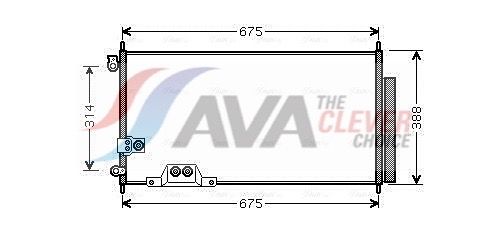 Радіатор кондиціонера AVA QUALITY COOLING HDA5239D - zapix