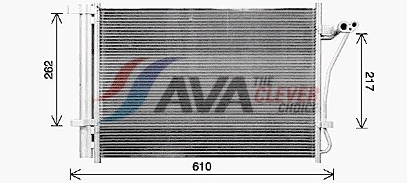 Радіатор кондиціонера AVA QUALITY COOLING HY5470D - zapix