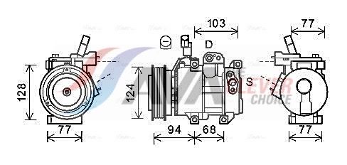 Компресор кондиціонера AVA QUALITY COOLING HYK451 - zapix