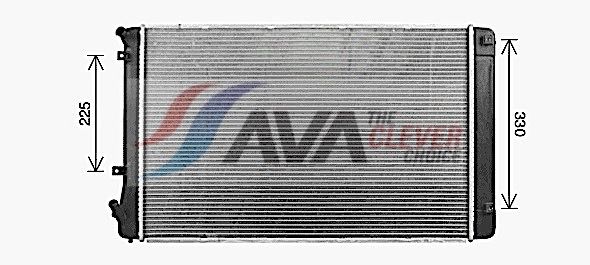 Радіатор охолодження двигуна AVA QUALITY COOLING KA2332 - zapix