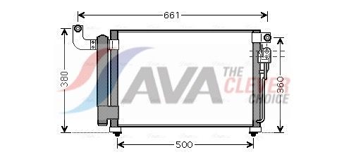 Радіатор кондиціонера AVA QUALITY COOLING KA5082D - zapix