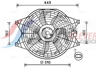 Вентилятор системи охолодження AVA QUALITY COOLING KA7537 - zapix