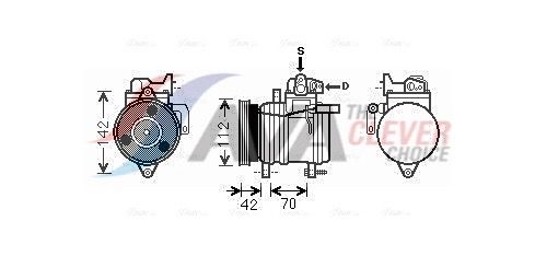 Компресор кондиціонера AVA QUALITY COOLING KAAK121 - zapix