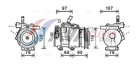 Компресор кондиціонера AVA QUALITY COOLING KAAK161 - zapix