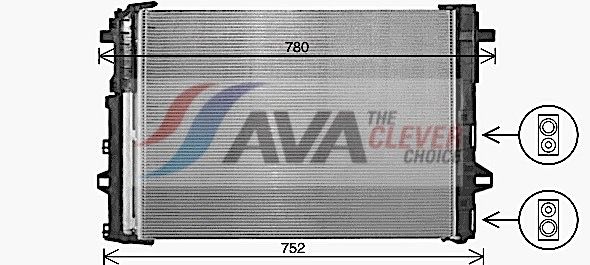 Радіатор кондиціонера AVA QUALITY COOLING MS5716D - zapix