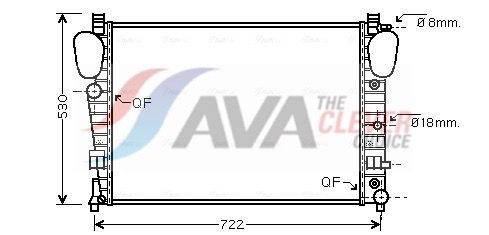 Радіатор охолодження двигуна AVA QUALITY COOLING MSA2309 - zapix