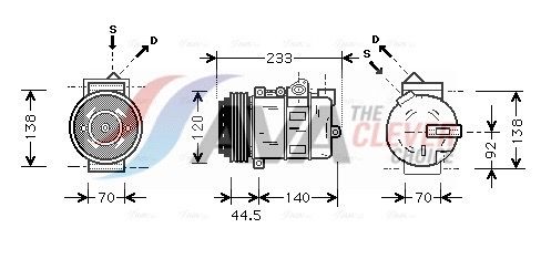Компресор кондиціонера AVA QUALITY COOLING MSAK277 - zapix