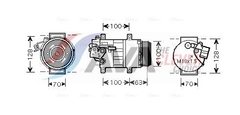Компресор кондиціонера AVA QUALITY COOLING MSAK404 - zapix