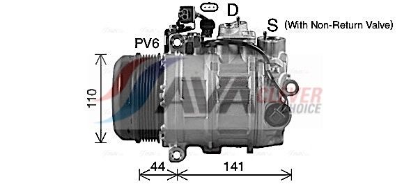 Компресор кондиціонера AVA QUALITY COOLING MSAK738 - zapix