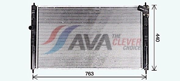Радіатор охолодження двигуна AVA QUALITY COOLING MT2274 - zapix