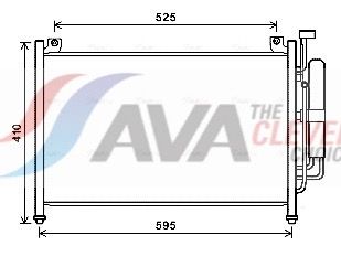 Радіатор кондиціонера AVA QUALITY COOLING MZA5236D - zapix