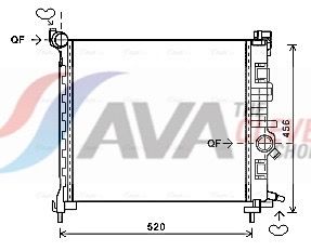 Радіатор охолодження двигуна AVA QUALITY COOLING OL2561 - zapix