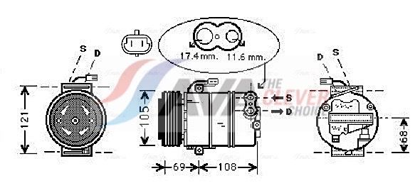 Компресор кондиціонера AVA QUALITY COOLING OLAK316 - zapix