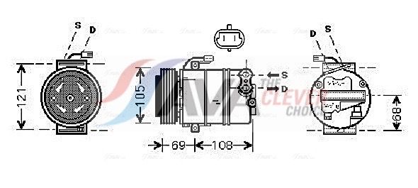 Компресор кондиціонера AVA QUALITY COOLING OLAK358 - zapix