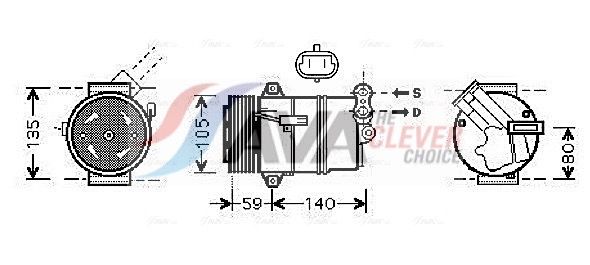 Компресор кондиціонера AVA QUALITY COOLING OLAK437 - zapix