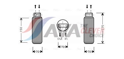 Осушувач кондиціонера AVA QUALITY COOLING OLD288 - zapix