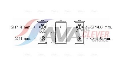 Клапан ТРВ (терморегулюючий клапан) AVA QUALITY COOLING PE1376 - zapix