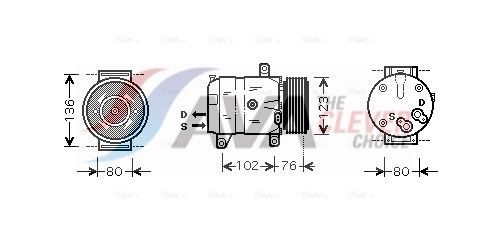Компресор кондиціонера AVA QUALITY COOLING RTAK069 - zapix