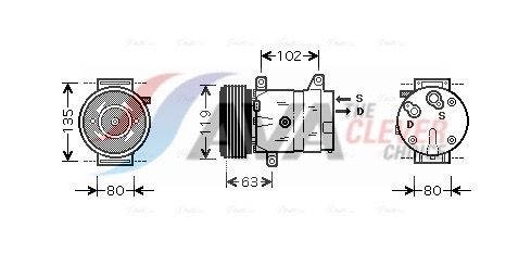 Компресор кондиціонера AVA QUALITY COOLING RTAK440 - zapix