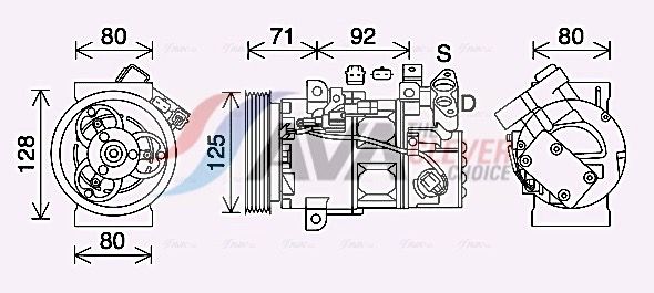 Компресор кондиціонера AVA QUALITY COOLING RTAK636 - zapix