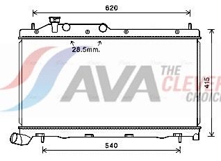 Радіатор охолодження двигуна AVA QUALITY COOLING SU2105 - zapix
