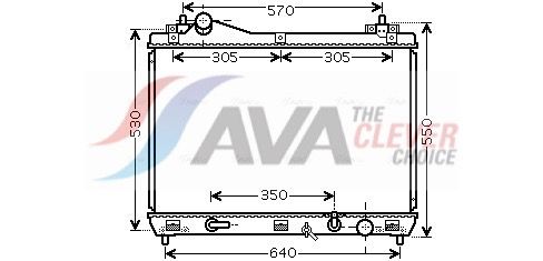 Радіатор охолодження двигуна AVA QUALITY COOLING SZ2102 - zapix