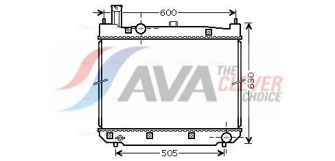 Радіатор охолодження двигуна AVA QUALITY COOLING TO2471 - zapix