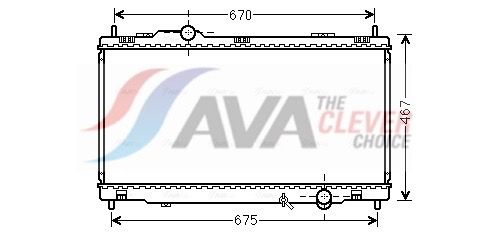 Радіатор охолодження двигуна AVA QUALITY COOLING TO2495 - zapix