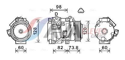 Компресор кондиціонера AVA QUALITY COOLING TOAK726 - zapix