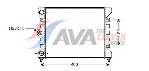 Радіатор охолодження двигуна AVA QUALITY COOLING VN2028 - zapix