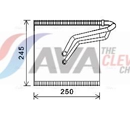 Випарник кондиціонера AVA QUALITY COOLING VNV387 - zapix