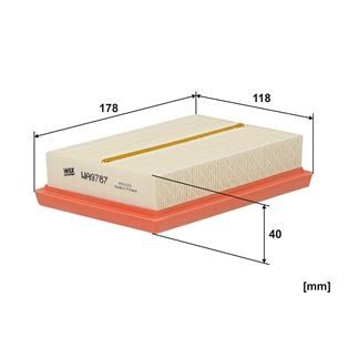 Повітряний фільтр WIX FILTERS WA9787