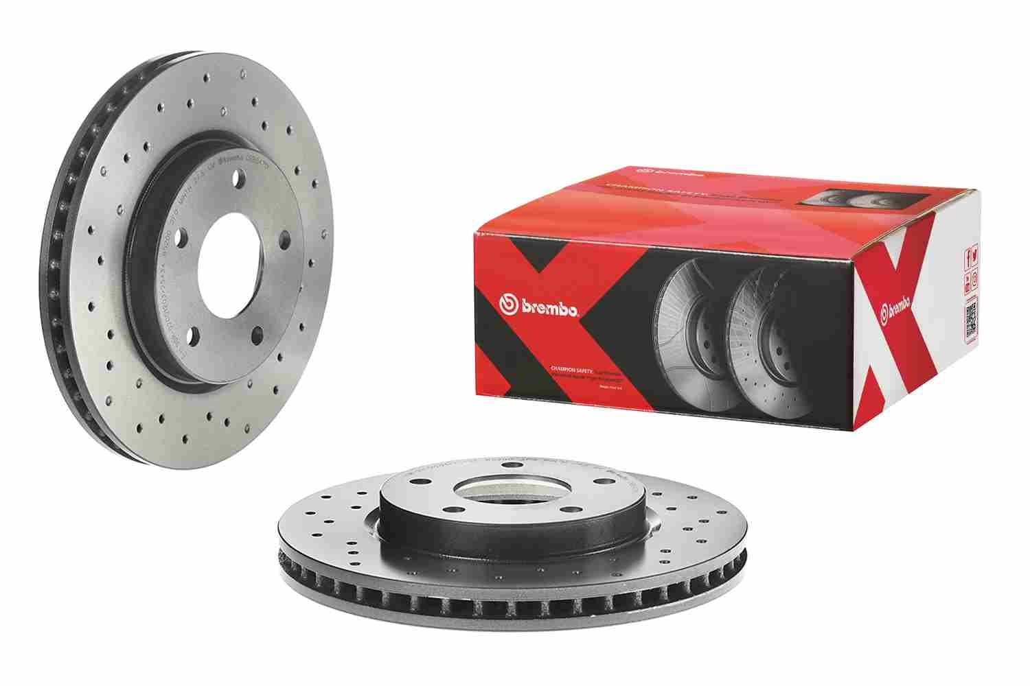 Гальмівний диск BREMBO 09B6471X - zapix