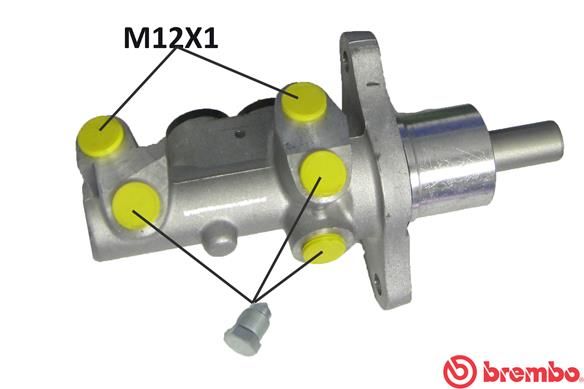 Головний гальмівний циліндр BREMBO M06027 - zapix