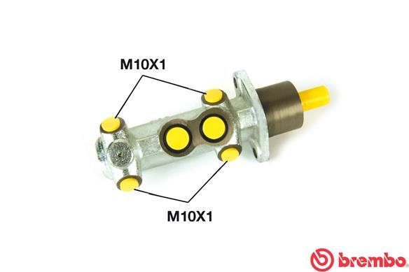 Головний гальмівний циліндр BREMBO M23027 - zapix