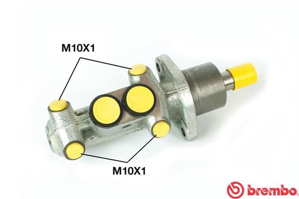 Головний гальмівний циліндр BREMBO M85046 - zapix