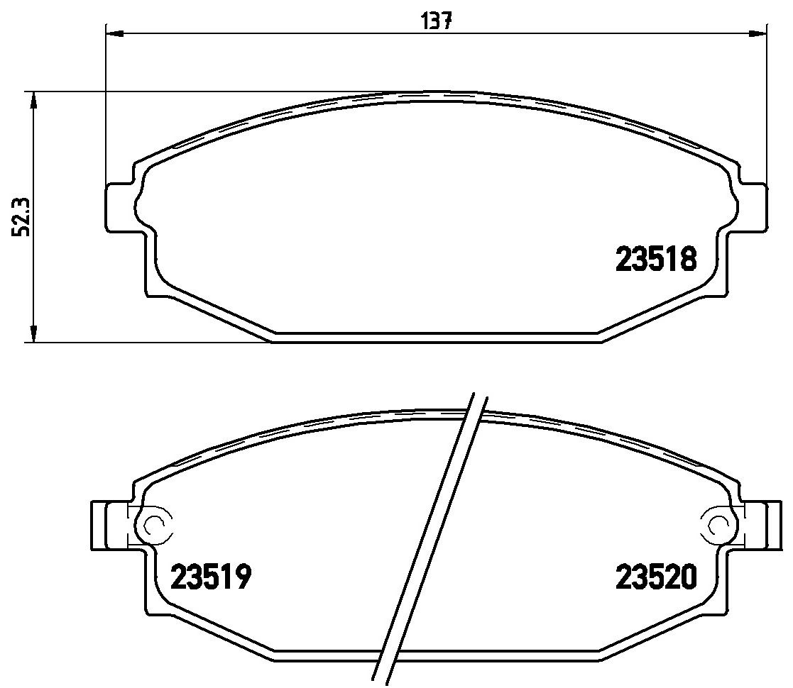 Гальмівні колодки дискові BREMBO P54027 - zapix