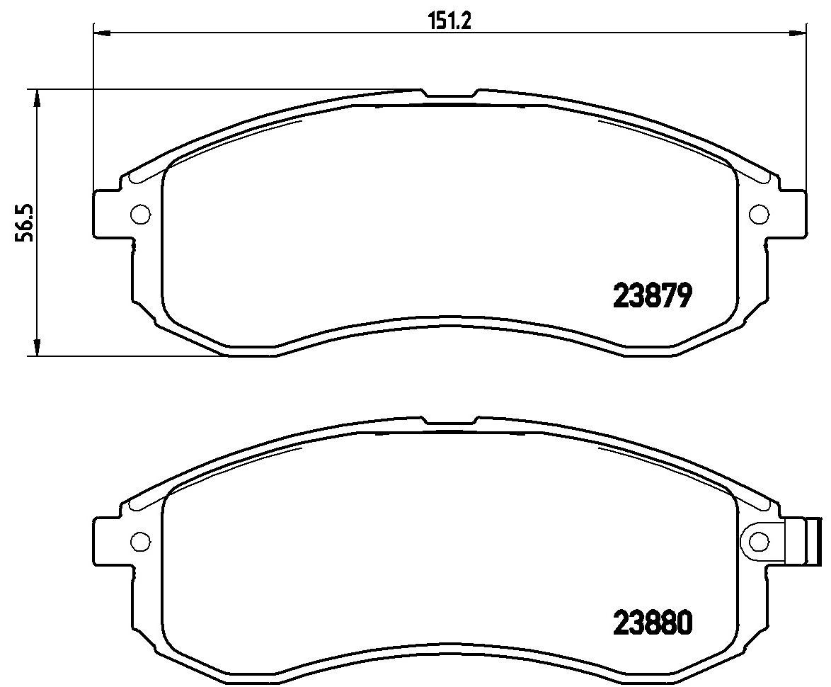 Гальмівні колодки дискові BREMBO P54033 - zapix