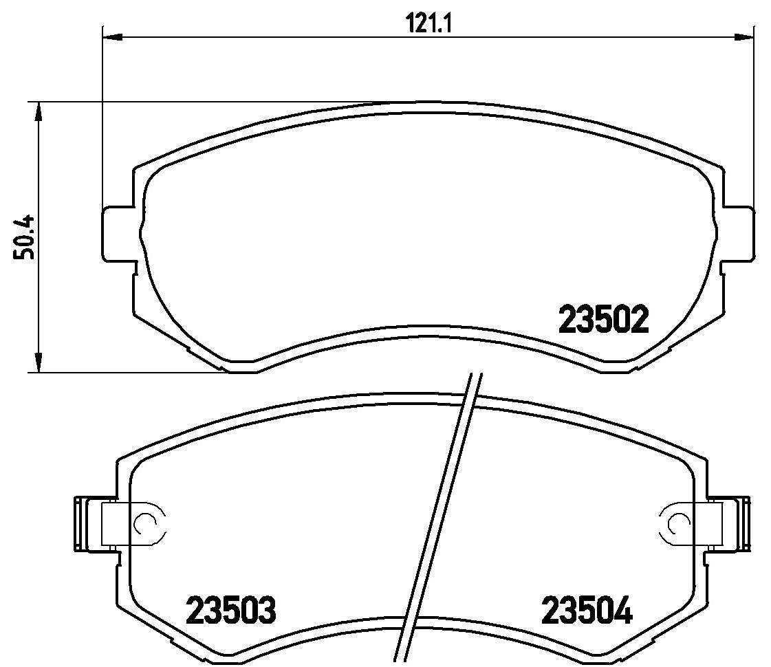 Гальмівні колодки дискові BREMBO P56039 - zapix