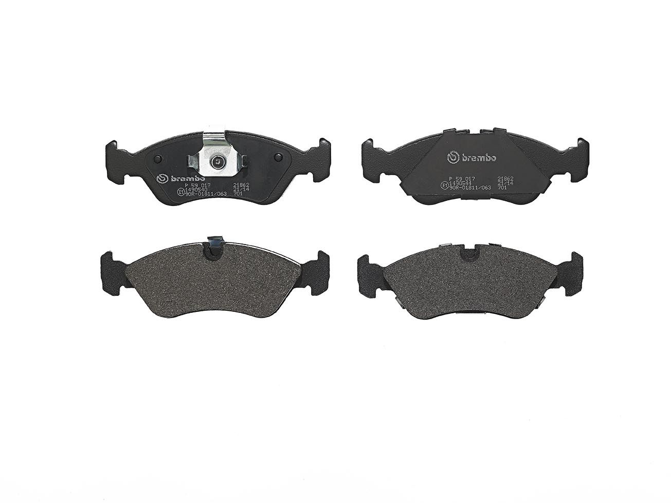 Гальмівні колодки дискові BREMBO P59017 - zapix