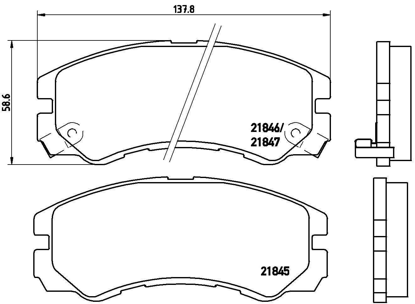 Гальмівні колодки дискові BREMBO P59020 - zapix