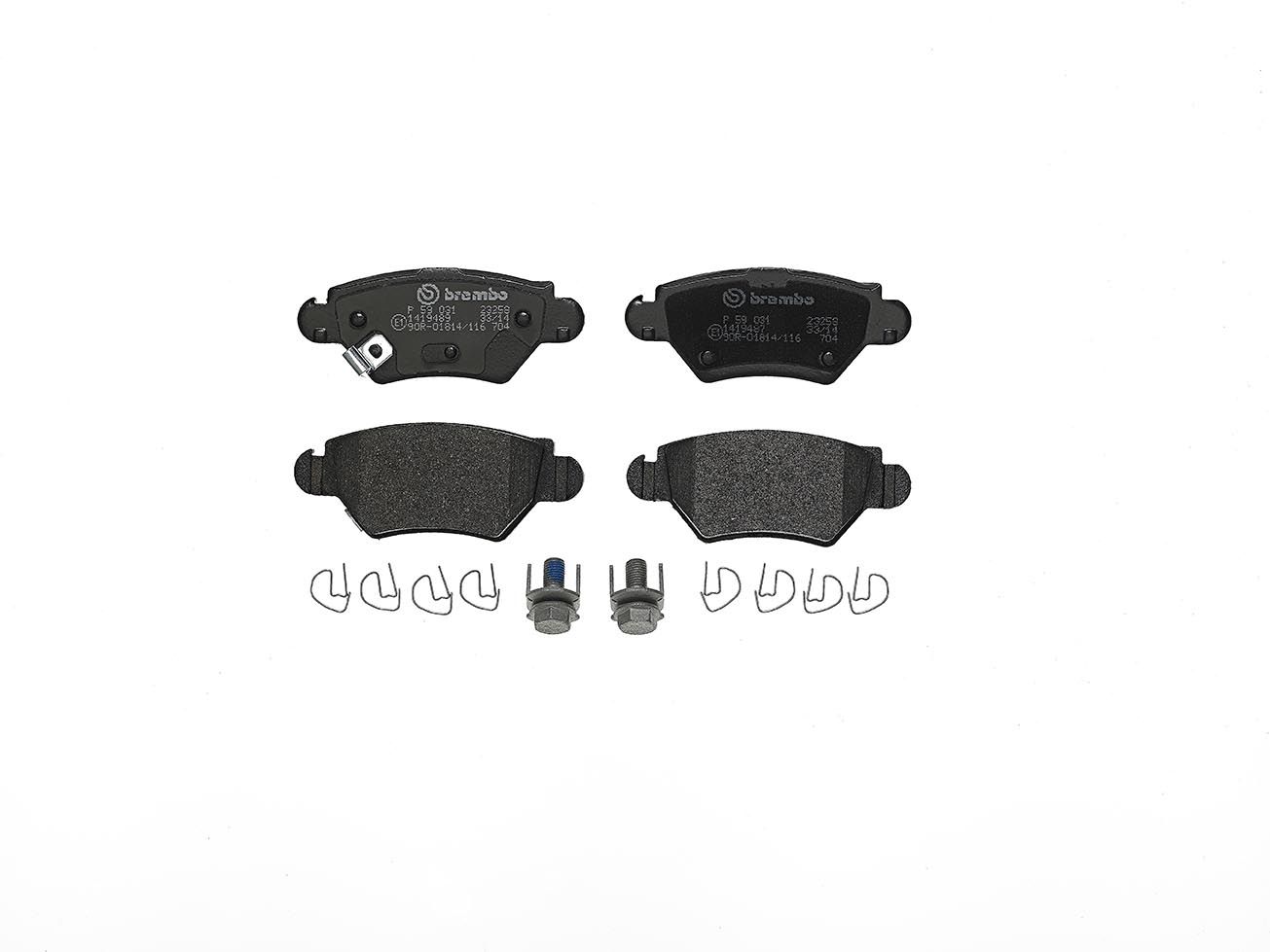 Гальмівні колодки дискові BREMBO P59031 - zapix