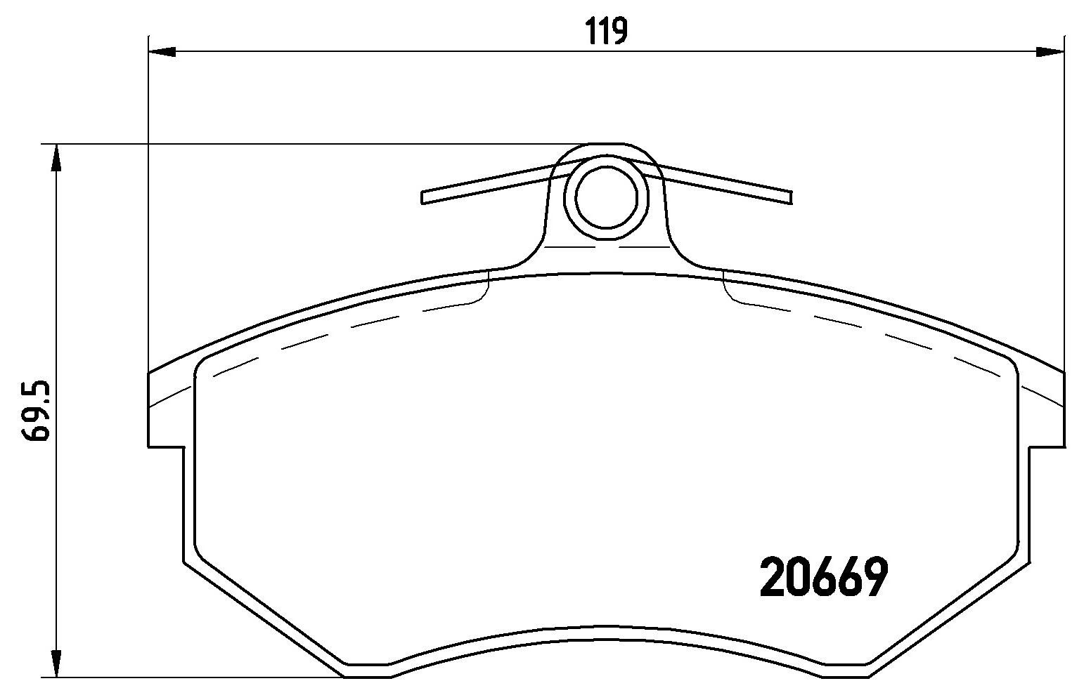 Гальмівні колодки дискові BREMBO P85092 - zapix