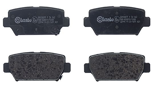 Гальмівні колодки дискові BREMBO P54062 - zapix