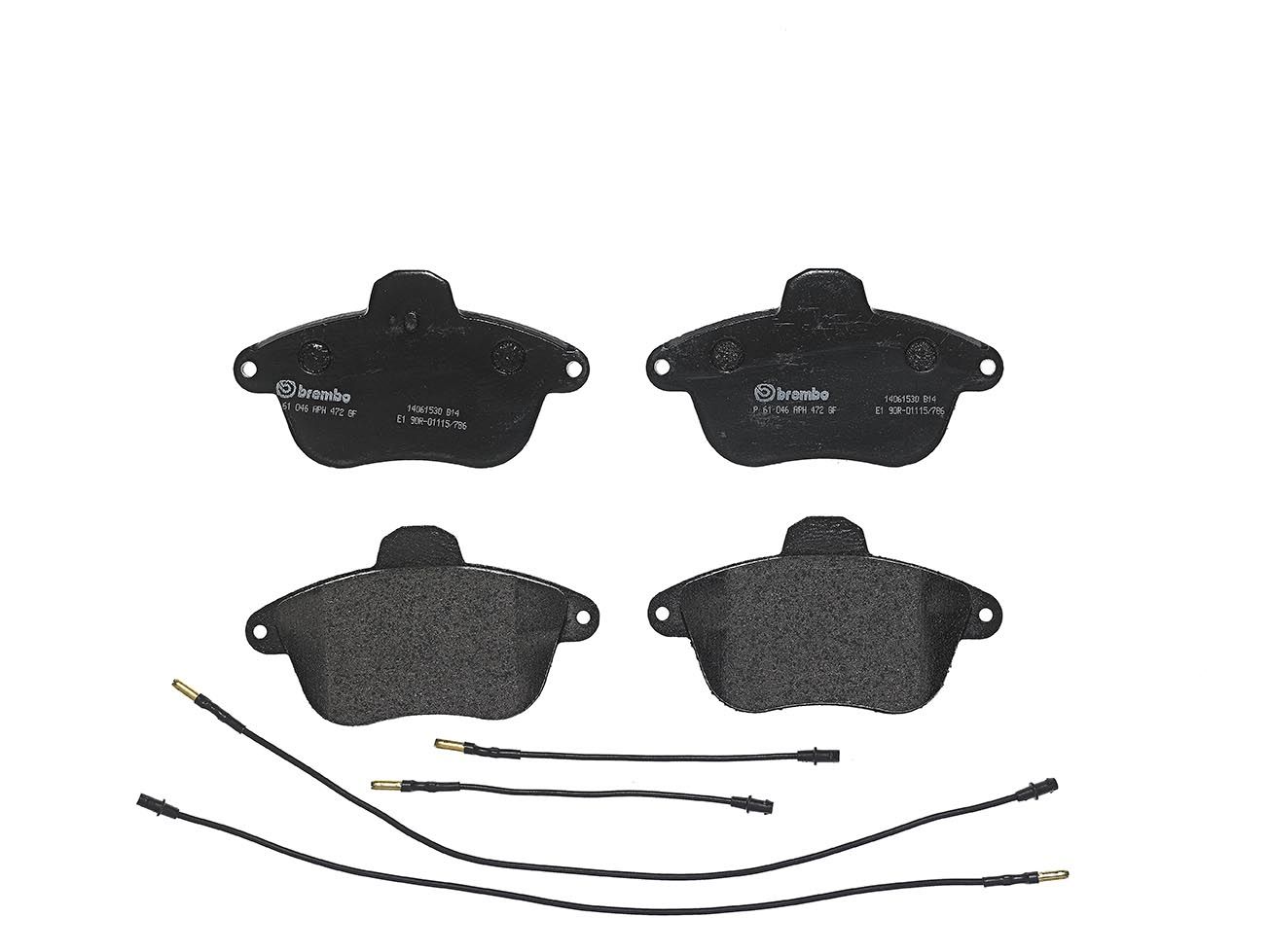 Гальмівні колодки дискові BREMBO P61046 - zapix