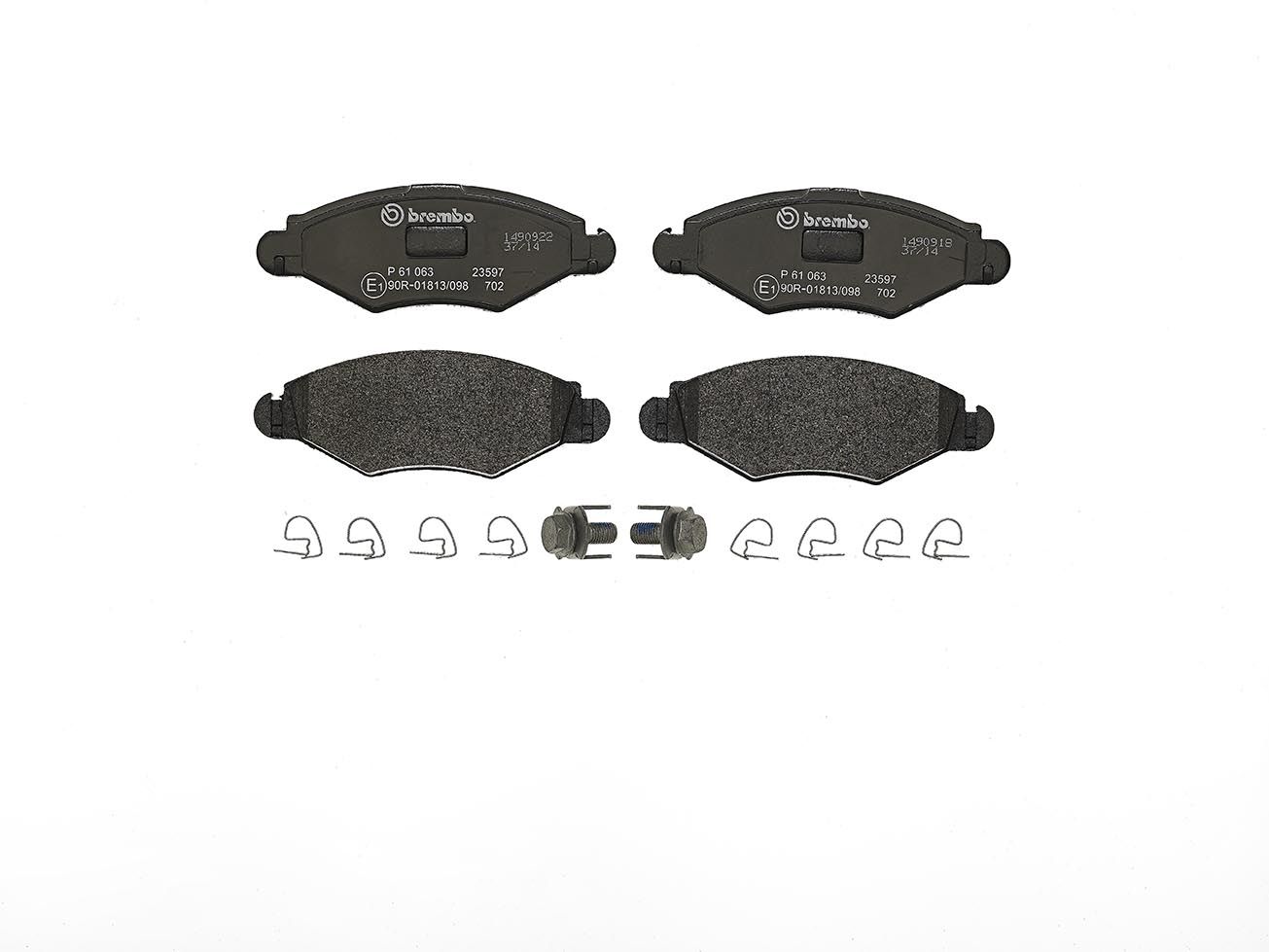 Гальмівні колодки дискові BREMBO P61063 - zapix