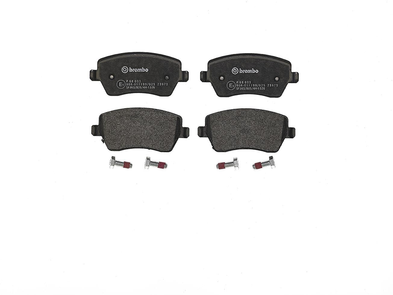 Гальмівні колодки дискові BREMBO P68033X - zapix