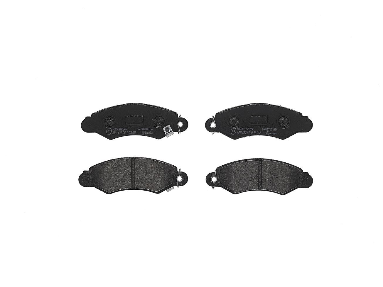 Гальмівні колодки дискові BREMBO P78012 - zapix